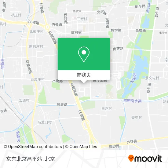 京东北京昌平站地图