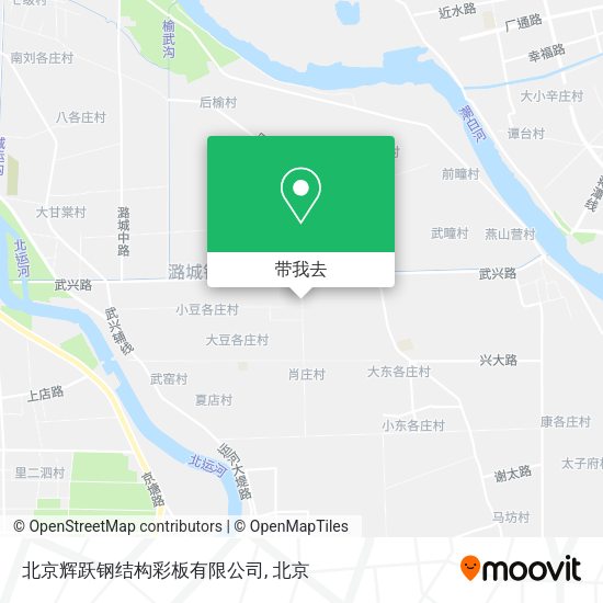 北京辉跃钢结构彩板有限公司地图