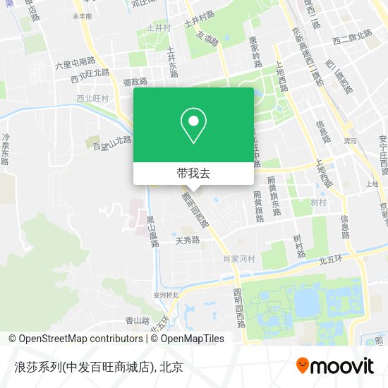 浪莎系列(中发百旺商城店)地图