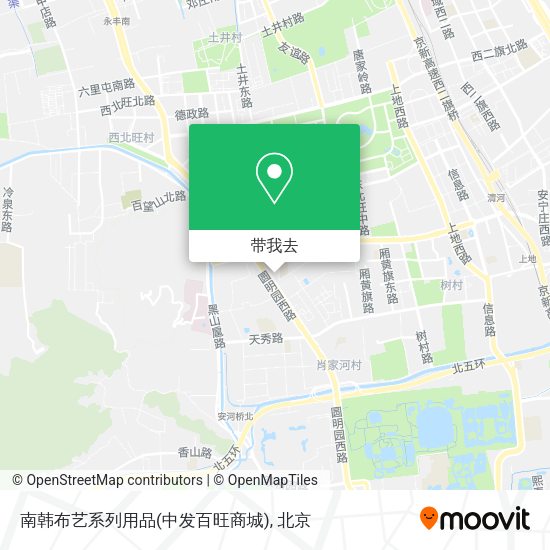 南韩布艺系列用品(中发百旺商城)地图