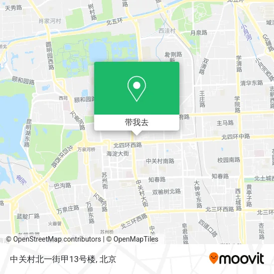 中关村北一街甲13号楼地图