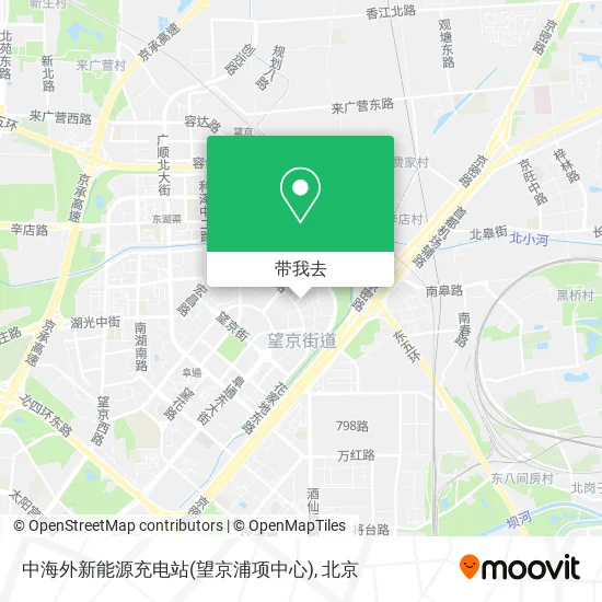 中海外新能源充电站(望京浦项中心)地图
