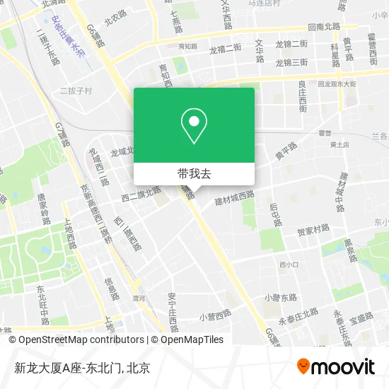 新龙大厦A座-东北门地图