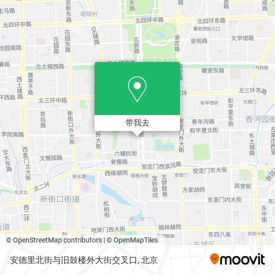 安德里北街与旧鼓楼外大街交叉口地图