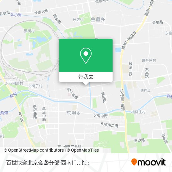 百世快递北京金盏分部-西南门地图