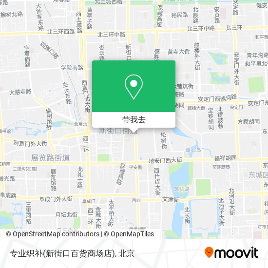 专业织补(新街口百货商场店)地图