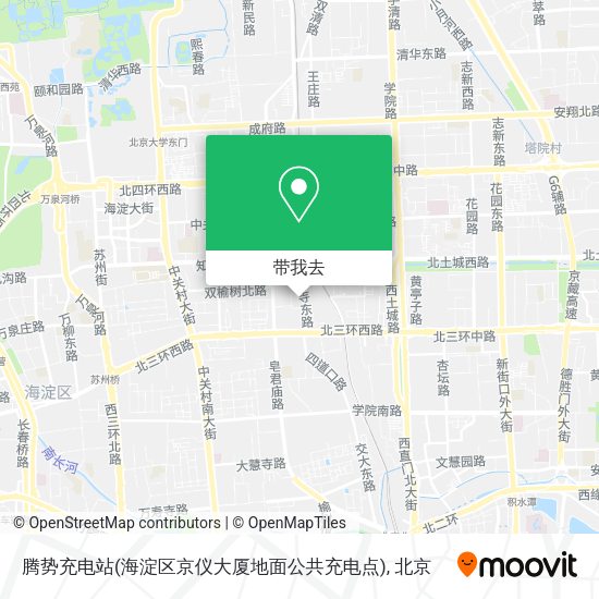 腾势充电站(海淀区京仪大厦地面公共充电点)地图