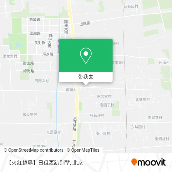 【火红越界】日租轰趴别墅地图