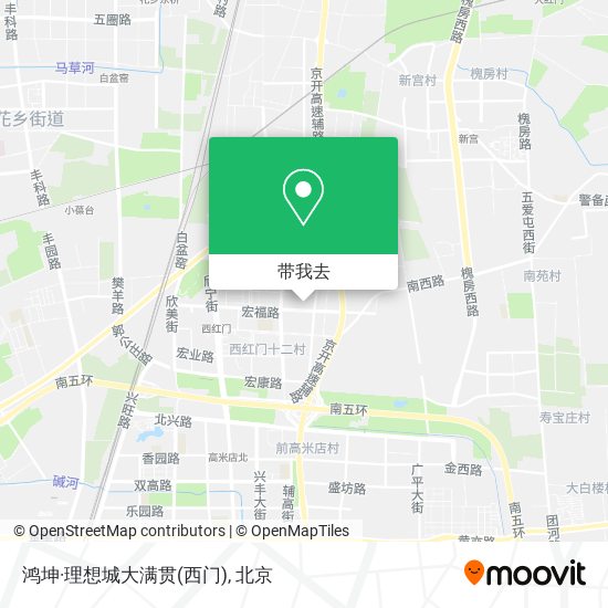 鸿坤·理想城大满贯(西门)地图