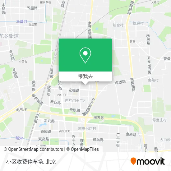 小区收费停车场地图