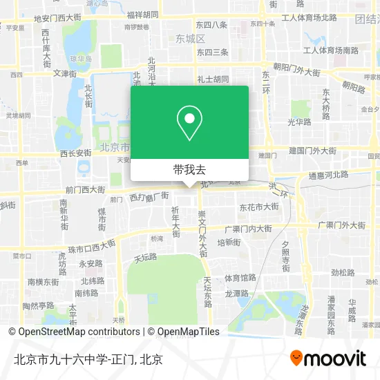 北京市九十六中学-正门地图