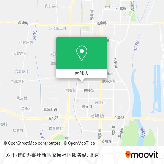 双丰街道办事处新马家园社区服务站地图