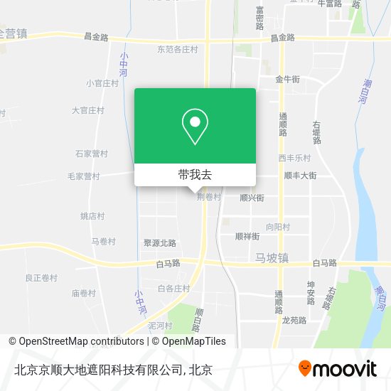 北京京顺大地遮阳科技有限公司地图