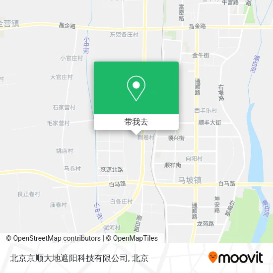 北京京顺大地遮阳科技有限公司地图