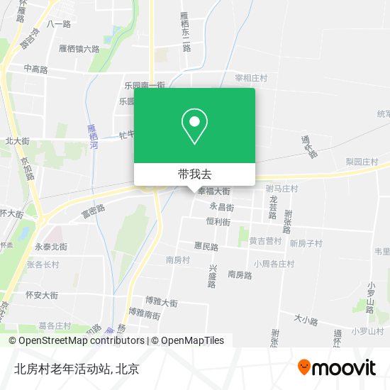 北房村老年活动站地图