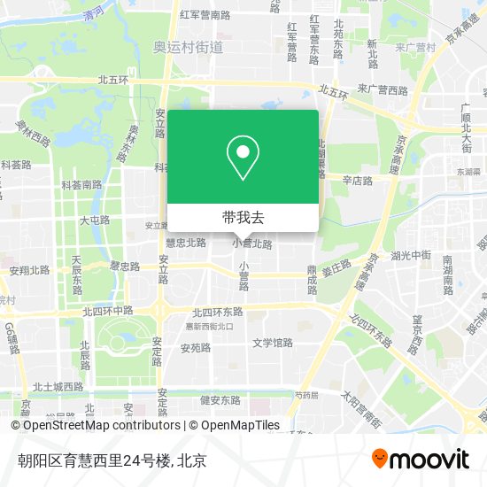 朝阳区育慧西里24号楼地图