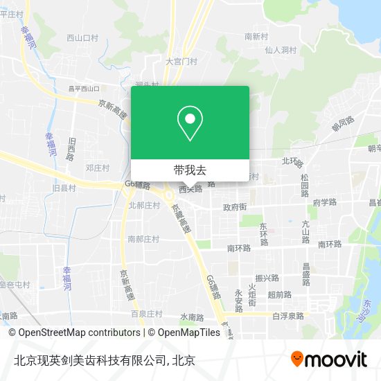 北京现英剑美齿科技有限公司地图