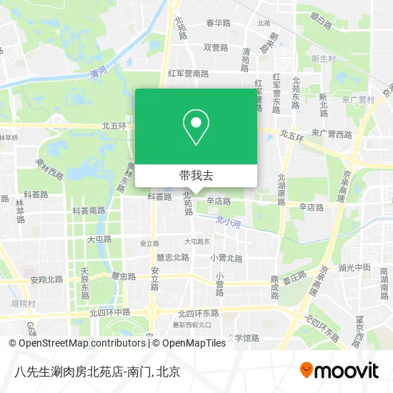 八先生涮肉房北苑店-南门地图