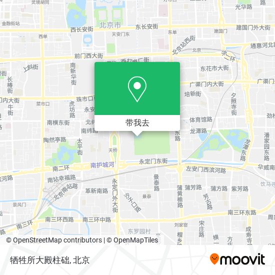 牺牲所大殿柱础地图