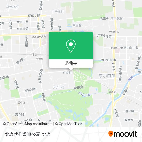 北京优住普通公寓地图