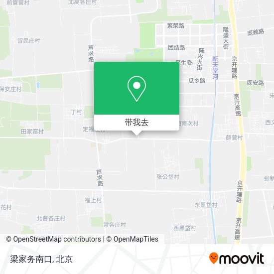梁家务南口地图