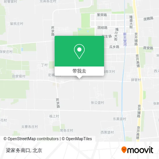 梁家务南口地图