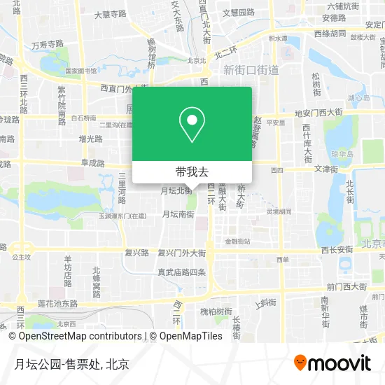 月坛公园-售票处地图