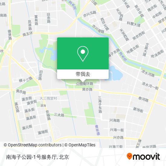 南海子公园-1号服务厅地图