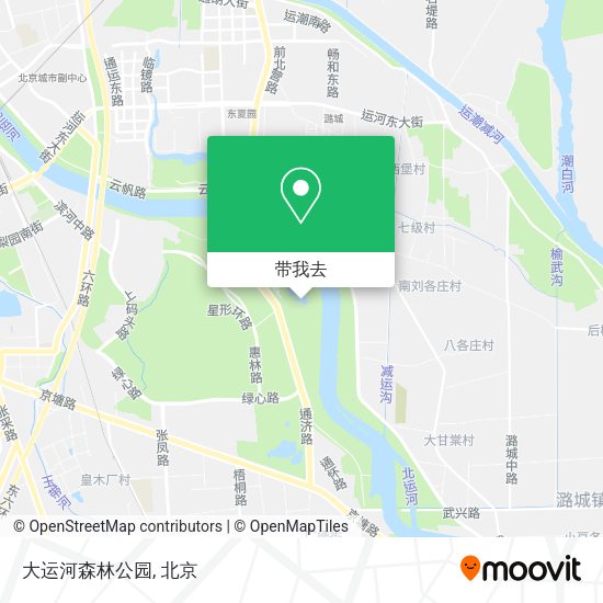 大运河森林公园地图