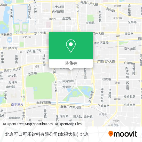 北京可口可乐饮料有限公司(幸福大街)地图