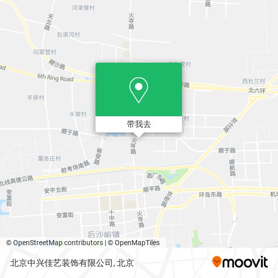 北京中兴佳艺装饰有限公司地图