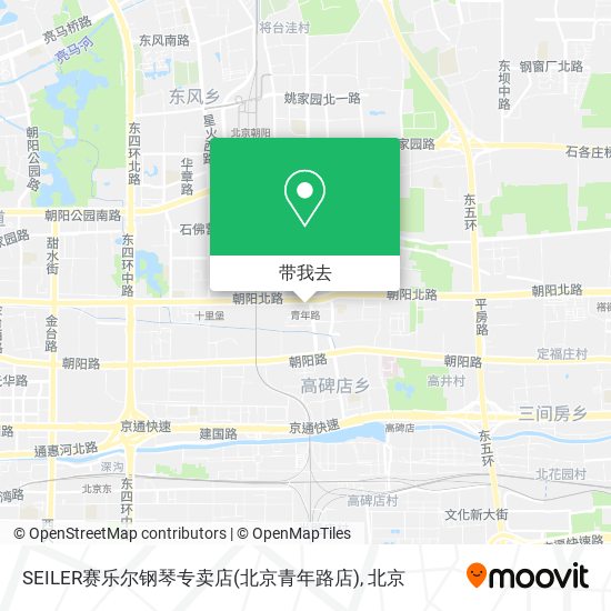 SEILER赛乐尔钢琴专卖店(北京青年路店)地图