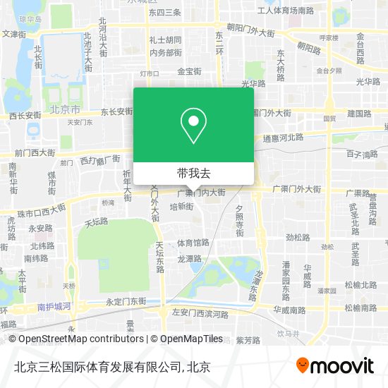 北京三松国际体育发展有限公司地图