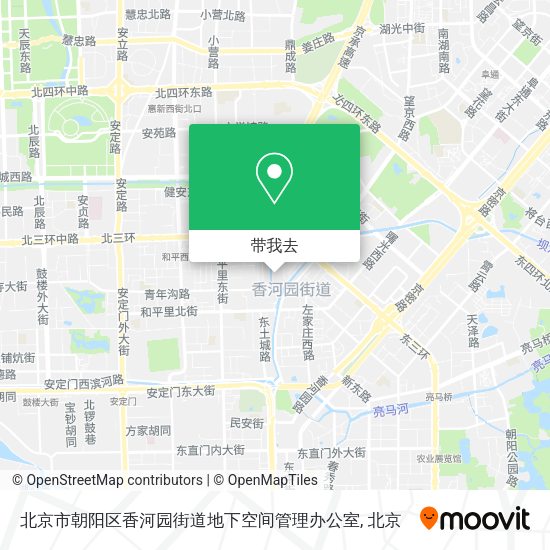北京市朝阳区香河园街道地下空间管理办公室地图