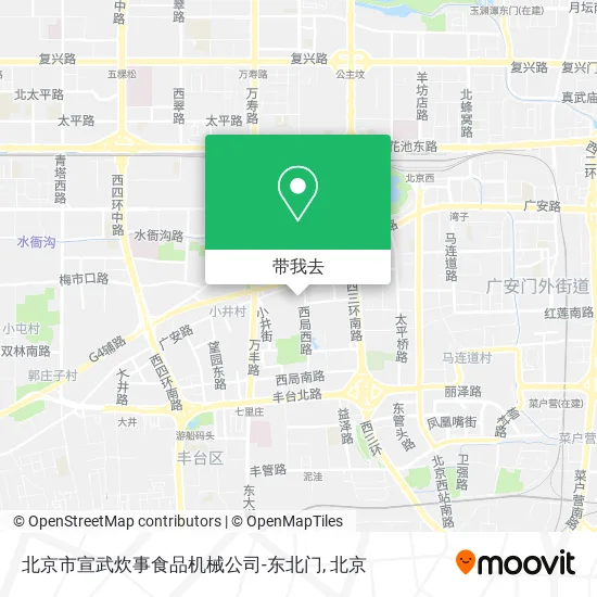 北京市宣武炊事食品机械公司-东北门地图