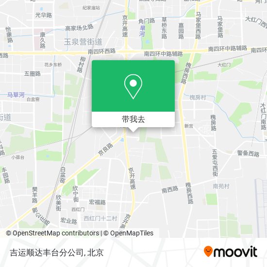 吉运顺达丰台分公司地图
