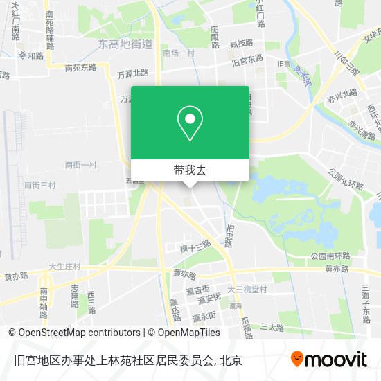 旧宫地区办事处上林苑社区居民委员会地图
