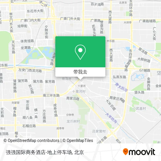 强强国际商务酒店-地上停车场地图