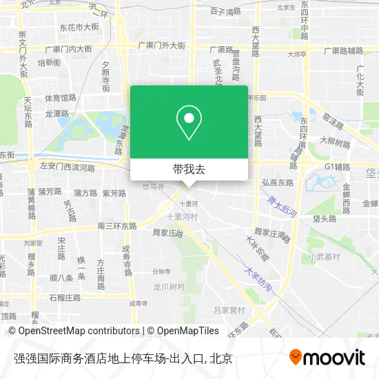 强强国际商务酒店地上停车场-出入口地图