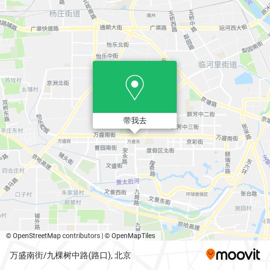 万盛南街/九棵树中路(路口)地图