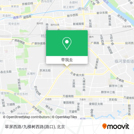 翠屏西路/九棵树西路(路口)地图