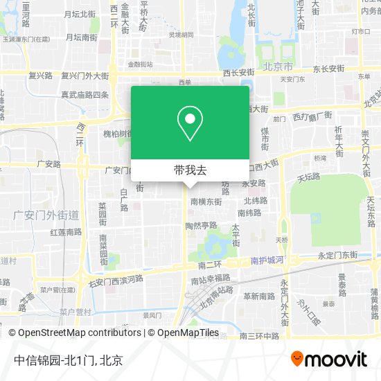 中信锦园-北1门地图