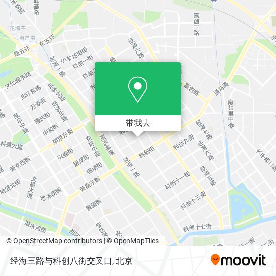 经海三路与科创八街交叉口地图