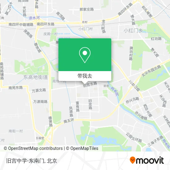 旧宫中学-东南门地图