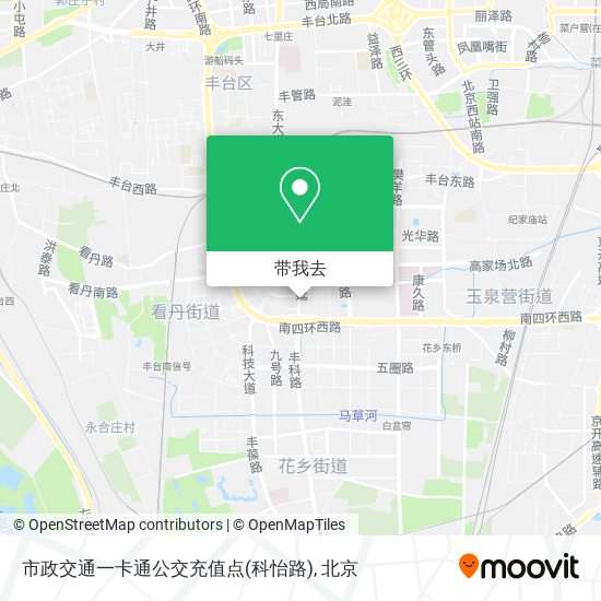 市政交通一卡通公交充值点(科怡路)地图
