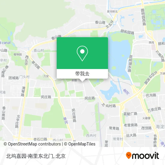 北坞嘉园-南里东北门地图