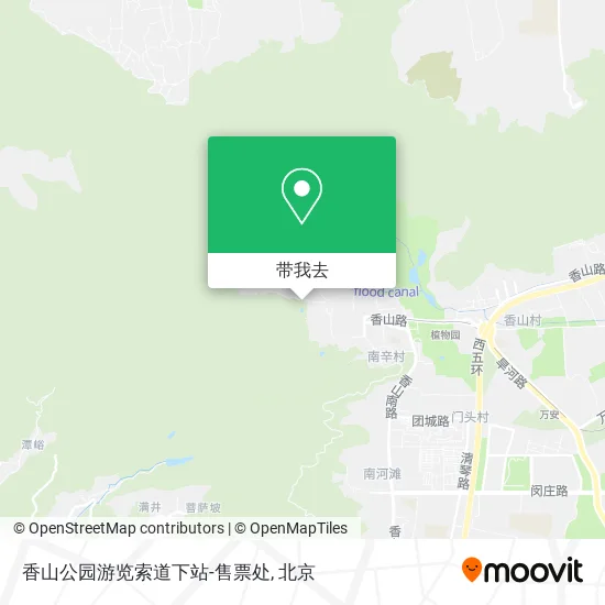香山公园游览索道下站-售票处地图