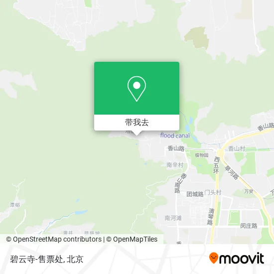 碧云寺-售票处地图