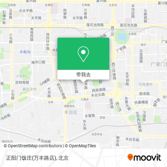 正阳门饭庄(万丰路店)地图