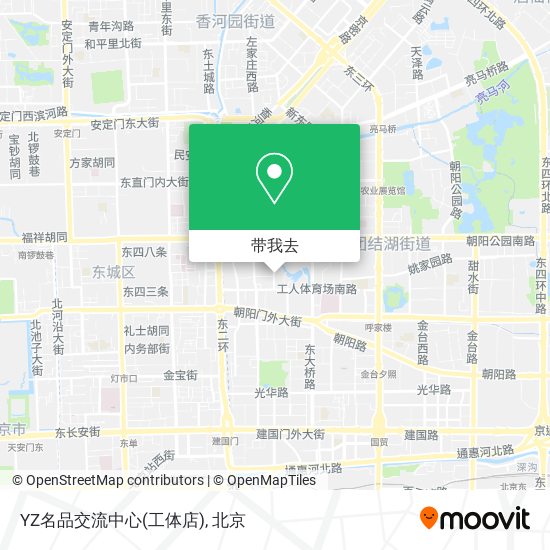 YZ名品交流中心(工体店)地图